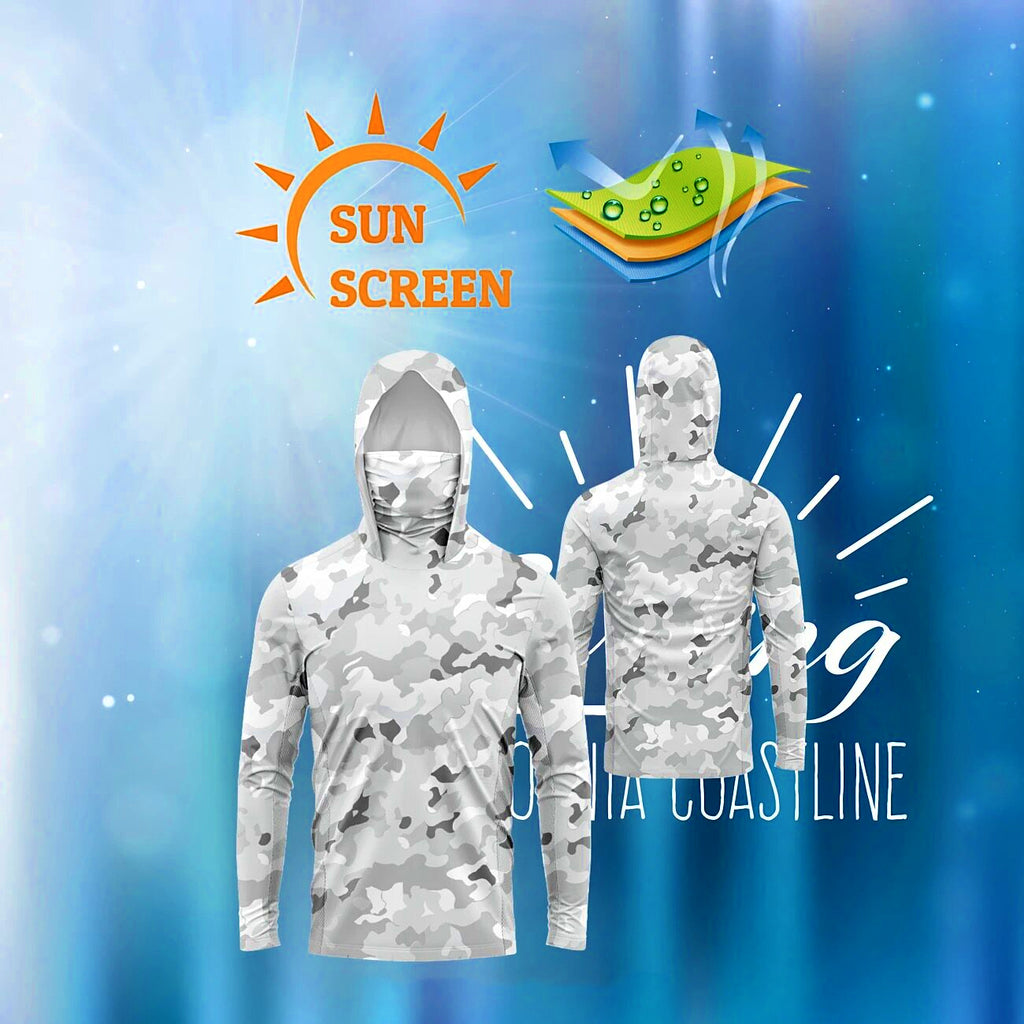 UPF 40+ Long Sleeve Fishing Sun Shirt, Quick-Dry, Unisex – product photo