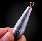 Willow Leaf Lead Sinkers, Through-Hole, 0.35–3.5 oz (10–100 g) – product photo