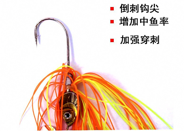 Heart-Shaped Lead Jig Head Lure with Bead, 5 Colors – product photo