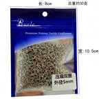 Stainless Steel Split Rings, 500 Pack, Round & Flat – product photo