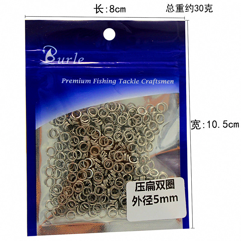 Stainless Steel Split Rings, 500 Pack, Round & Flat – product photo