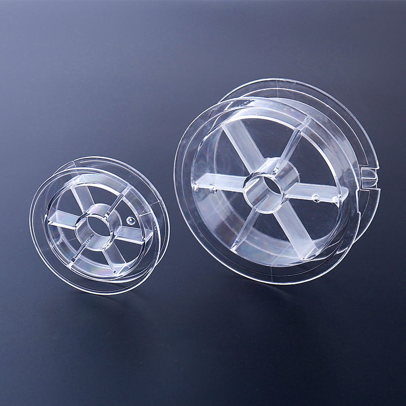 Clear Plastic Empty Line Spool Bobbin, 3 Sizes – product photo