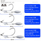 Spinner Blade Jig Head Hooks, Spring Lock, Sizes 1/0-5/0 – product photo