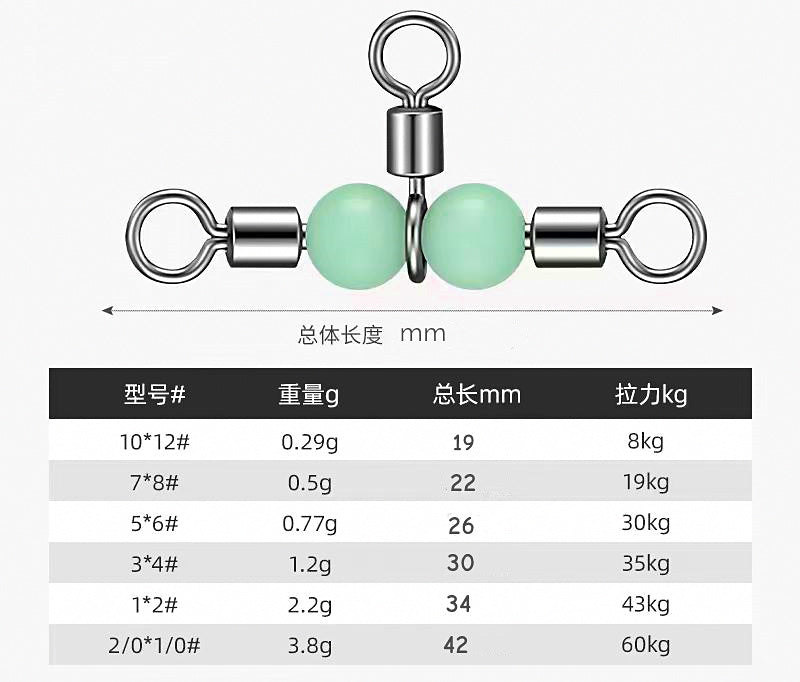 Three-Way T-Swivel Connector for Rigs, 100 or 1000 pcs – product photo