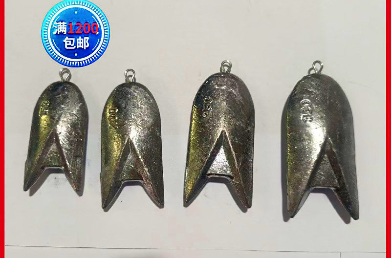 Shark Fin Lead Sinker with Eye, 150–300 g (5.3–10.6 oz) – product photo