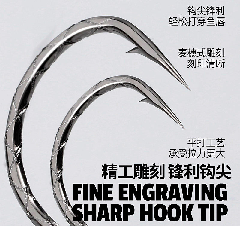 Wacky Hooks for Soft Plastic Worms, Size 1–2/0, 10–100 Pack – product photo