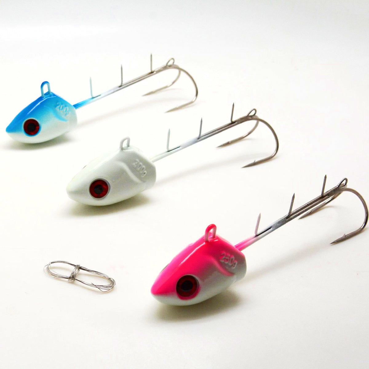 Glow Cutlassfish Jig with Double Assist Hooks, 80–300 g