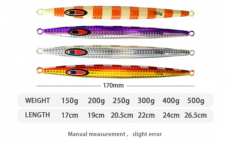 Glow Speed Jig, 150–500 g (5.3–17.6 oz) – product photo