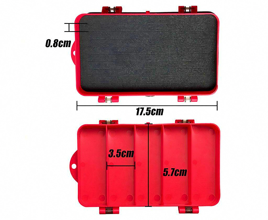 Double-Sided Transparent Sponge Bait Box – product photo