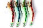Wooden Shrimp Squid Jig (Egi), Glow, Sizes 2.0–5.0 – product photo