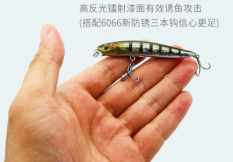 Long Cast Sinking Minnow Hard Bait, 9–14 g (0.3–0.5 oz) – product photo