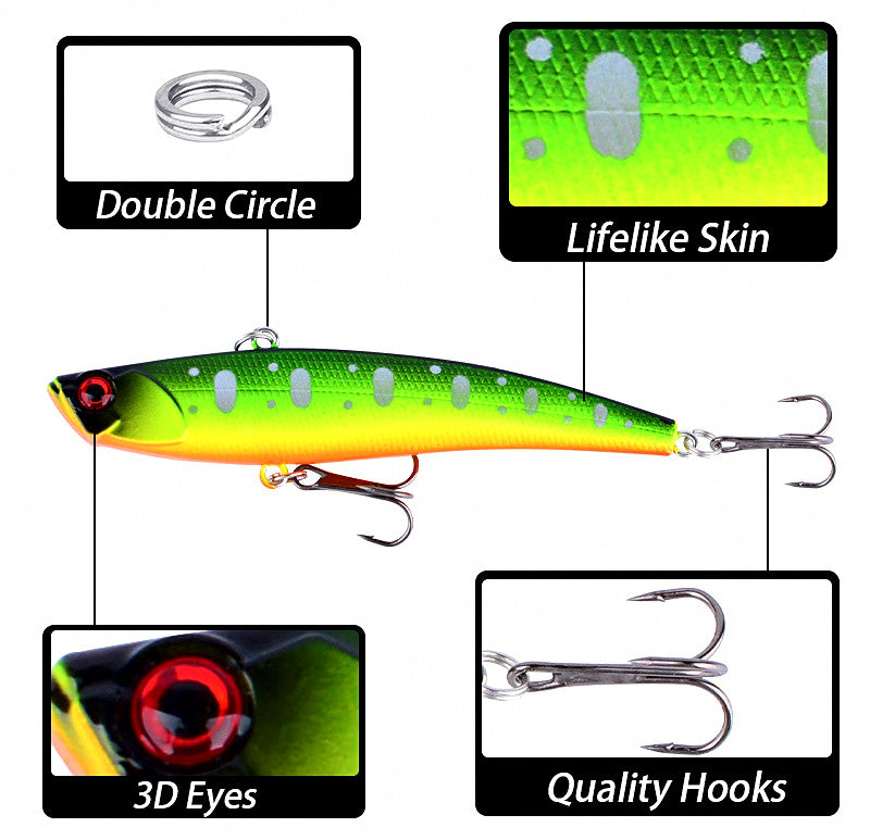 Sinking VIB Vibration Lure, 9.5 cm (3.7 in), 26.5 g (0.93 oz) – product photo
