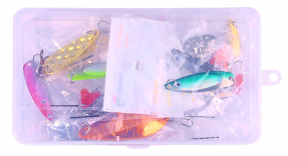 Fish Scale Metal Jig & Spoon Lure Kit, 12-Piece Set – product photo