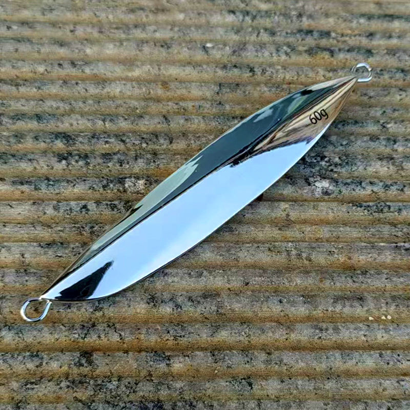 Mirror Chrome Slow Pitch Metal Jig, 40–60 g (1.4–2.1 oz)