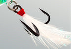 Casting Jig Spoon with Feather Hook, 3–40 g (0.1–1.4 oz) – product photo