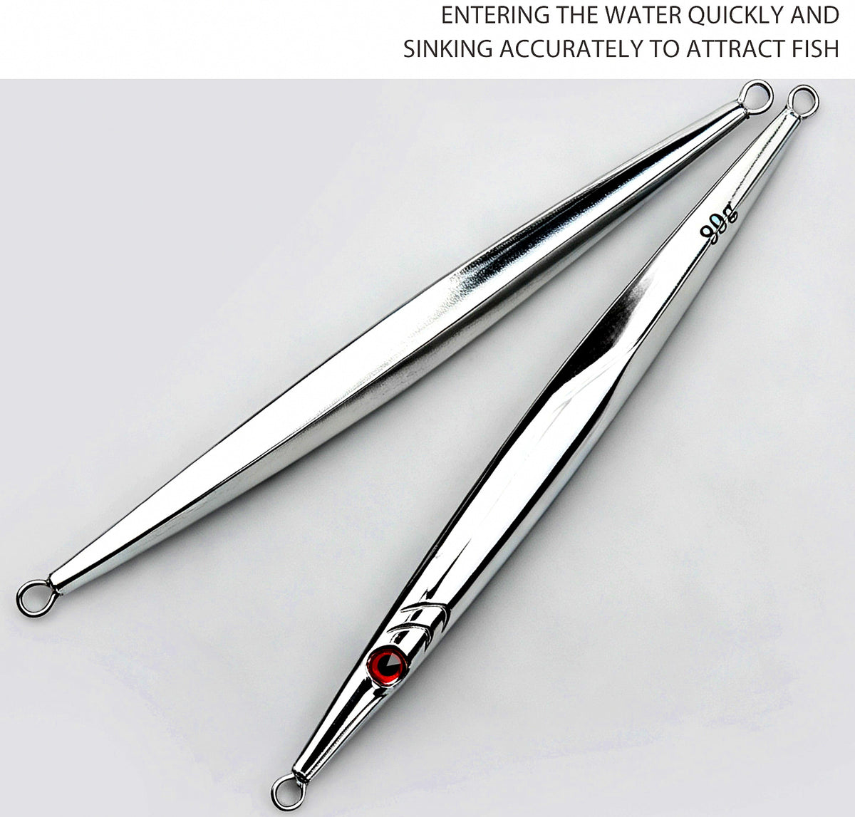 Chrome Metal Speed Jig, 60–500 g (2.1–17.6 oz) – product photo
