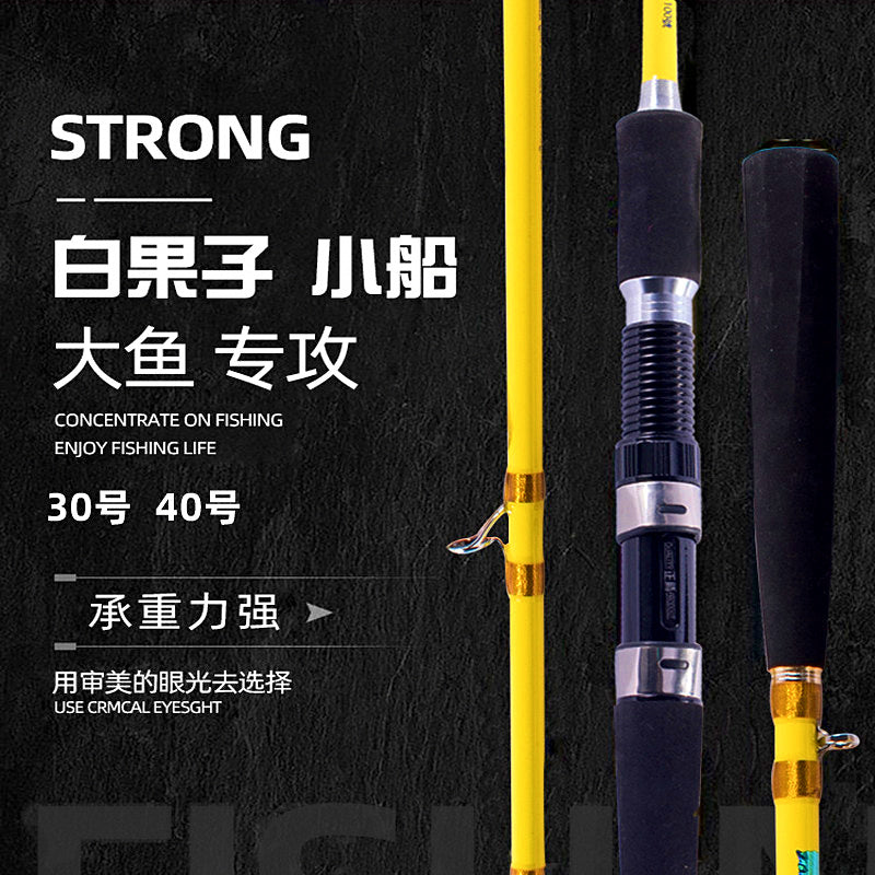 Carbon 2-Piece Boat Fishing Rod, 1.65–2.7 m (5.4–8.9 ft) – product photo