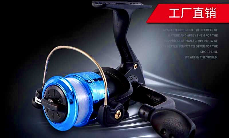 Size 200 Spinning Reel, Pre-Spooled, Interchangeable Handle – product photo