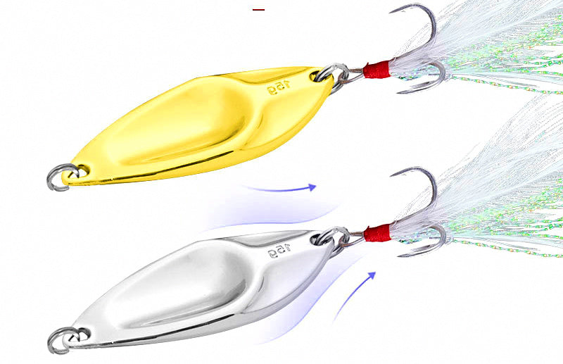 Casting Spoon with Feathered Hook, 3–20 g (0.1–0.7 oz) – product photo