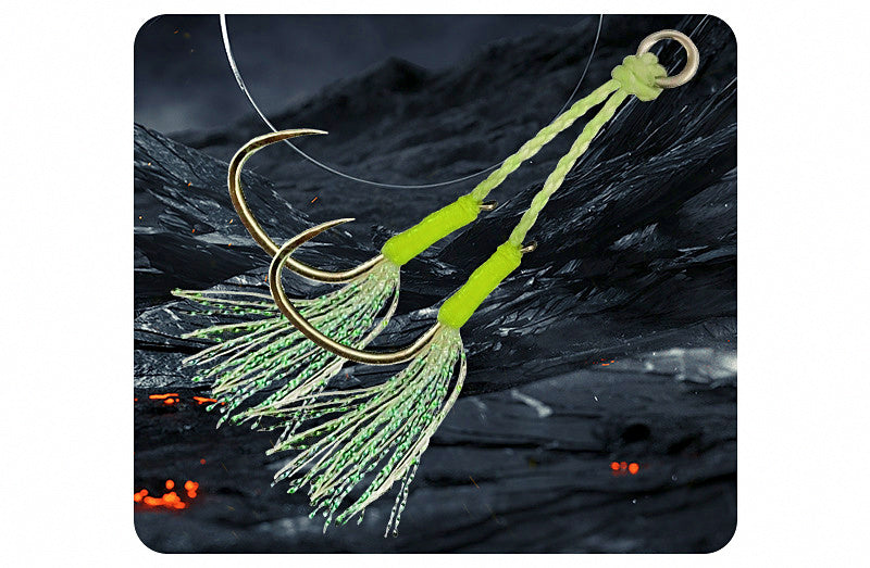 Wire Assist Hooks for Jigs, Single or Double, 1/0–5/0 – product photo