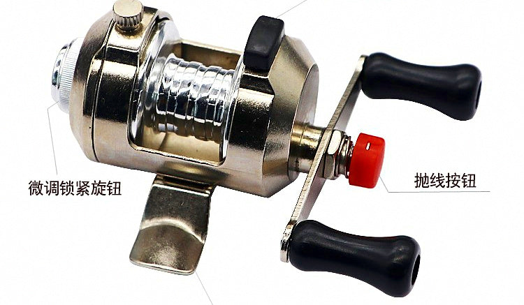 Mini Metal Drum Reel for Micro Jigging and Ice Fishing – product photo