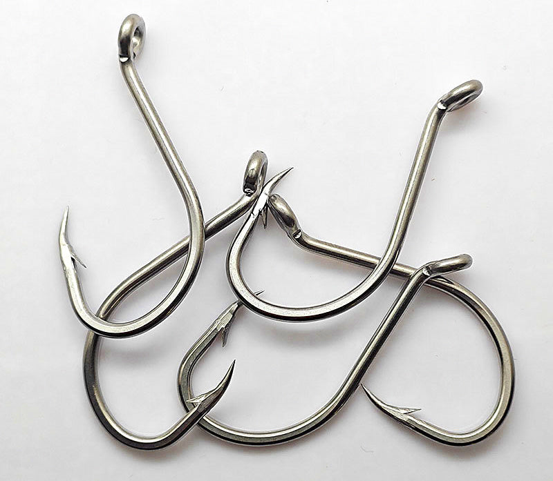 Stainless Steel Octopus Hooks, Barbed, Size 4 to 9/0 – product photo