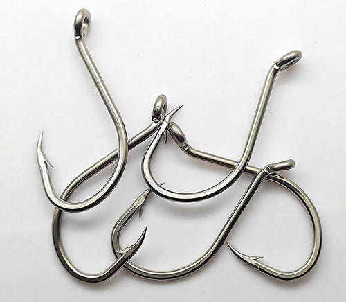 Stainless Steel Octopus Hooks, Barbed, Size 4 to 9/0 – product photo