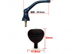 Screw-In Folding Spinning Reel Handle, Single Arm, EVA Knob – product photo