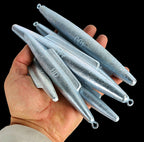 Galvanized Iron Shark Fin Sinkers, 3.5–17.6 oz (100–500 g) – product photo