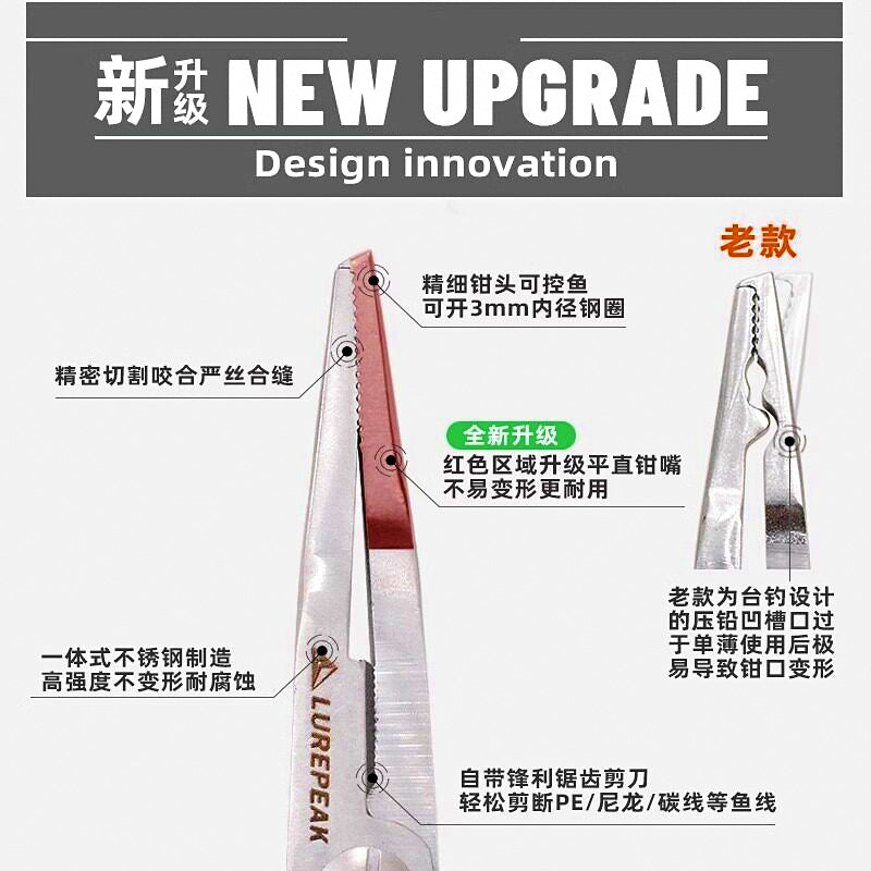 Stainless Fishing Pliers, Braid Cutter & Hook Remover – product photo