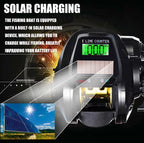 Solar Digital Display Baitcasting Reel, USB Rechargeable – product photo