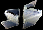 Double-Sided Lure Box for Wooden Shrimp Baits, 10-18 Compartments – product photo