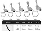 Ball Bearing Swivel Single Hook for Metal Jigs, Size 1 to 4/0 – product photo
