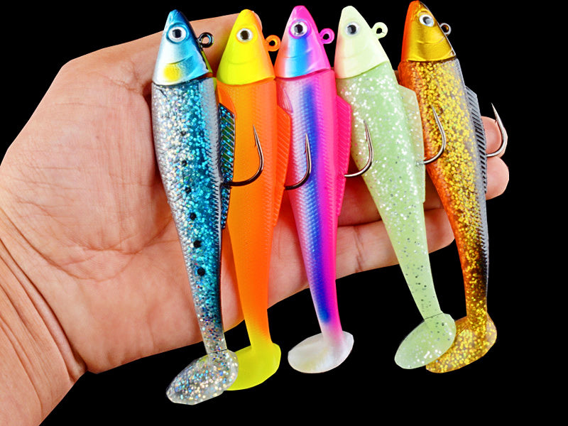 Lead Head Soft Swimbait Kit, Paddle Tail, 11–13.5 cm – product photo
