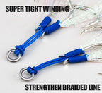 Double Assist Hooks, Blue PE Line, Sizes 1–4/0 – product photo