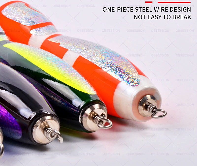 Wooden Popper Trolling Lure, 120 g (4.2 oz), 21.5 cm – product photo