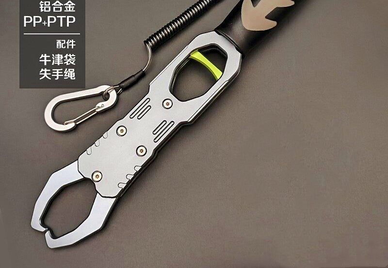 Aluminum Fish Grip with Scale & Lure Pliers Set – product photo