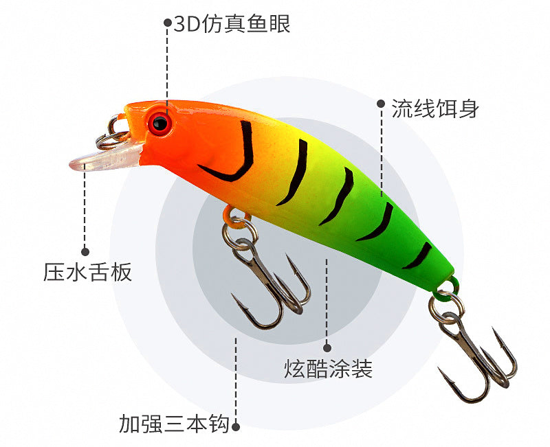 Glow Sinking Minnow Lure, 6.5 g (0.23 oz) – product photo