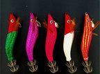 Glow Wood Shrimp Squid Jig, Size 2.2 (Egi Style), Multicolor – product photo
