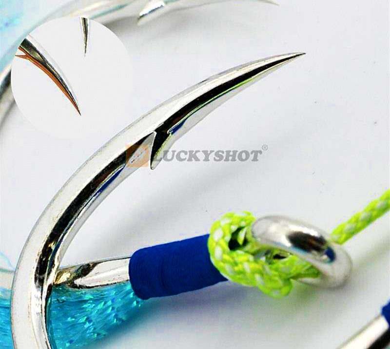 Double Assist Hooks, Wire Rig for Slow Pitch Jigs, 1/0–7/0 – product photo