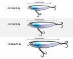 Micro Floating Pencil Lure, Long Cast, 3 Treble Hooks – product photo