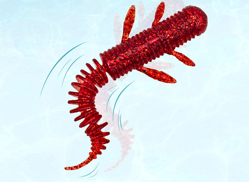 Floating Pin-Tail Soft Worm Bait, 60 & 75 mm (2.4 & 3 in) – product photo