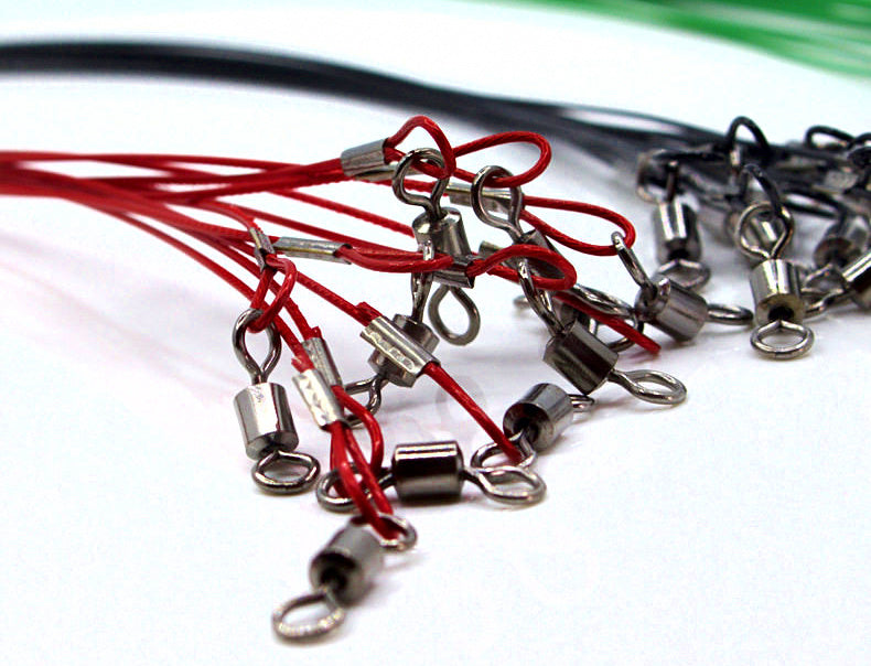Thick Steel Wire Leader, 50 cm (19.7 in), 3 Colors – product photo