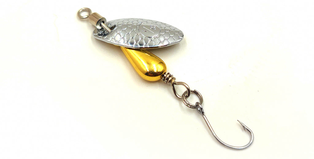 Compound Spinner Spoon Lure, 2.7 g & 4.7 g (0.1 & 0.17 oz) – product photo
