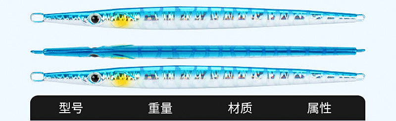 Speed Vertical Jig, 80–100 g (2.8–3.5 oz), UV Glow – product photo