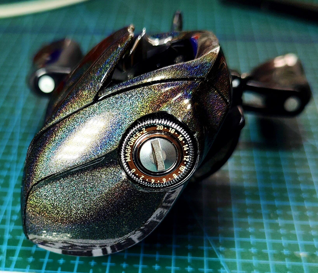 Baitcasting Reel Wrap Film, Pre-Cut Sticker Kit, 150/100 Size – product photo