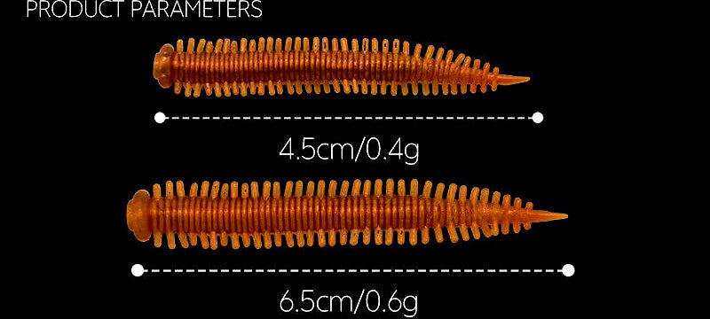 Sandworm Soft Bait Lure, 4.5 cm & 6.5 cm (1.8 in & 2.6 in) – product photo