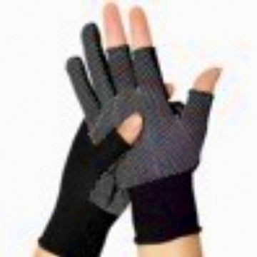 13-Gauge Nylon Fingerless Work Gloves, Dotted Grip – product photo