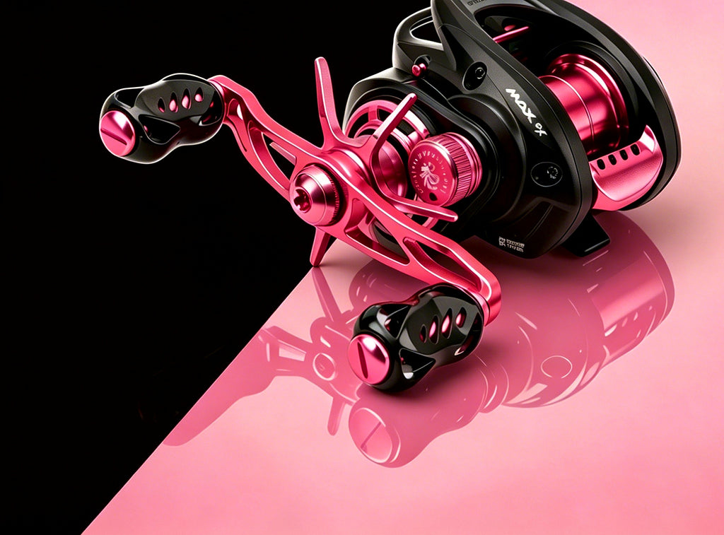 Metal Double Handle for Round Baitcasting Reels – product photo