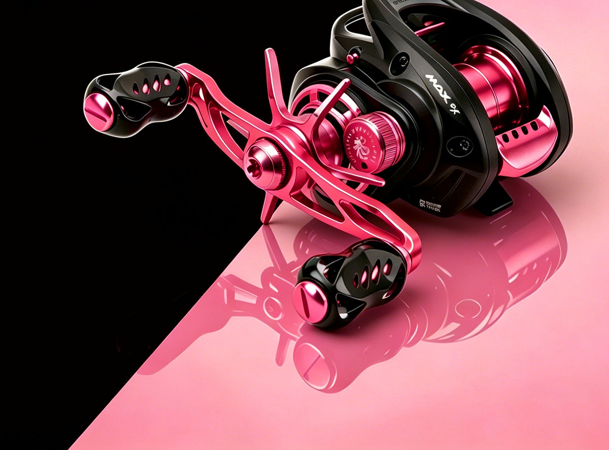 Metal Double Handle for Round Baitcasting Reels – product photo